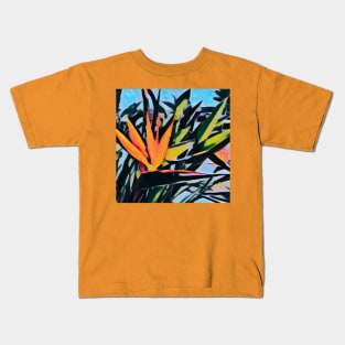 Tropical Bird of Paradise Kids T-Shirt